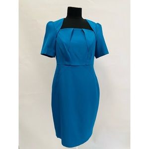 ✨HOST PICK✨ Adrianna Papell Turquoise Structured Sheath Dress - Turquoise Size 8